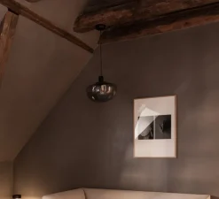 Suspension, Bank, verre fumé, noir, Ø35cm, H30cm - Audo Copenhagen