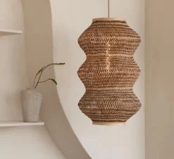Suspension, Barbados XL, naturel et marron, Ø40cm, H69cm - Good&Mojo