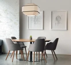 Suspension, Bauhaus 45 kit noir, noir et blanc, Ø45cm, H37,6cm - ACB