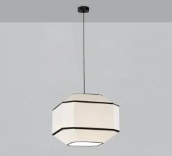 Suspension, Bauhaus 45 kit noir, noir et blanc, Ø45cm, H37,6cm - ACB
