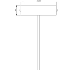Suspension, Bead box 108, noir, Ø21,5cm, H21,7cm, LED, 2100-3000K, 900 lm - TONONE
