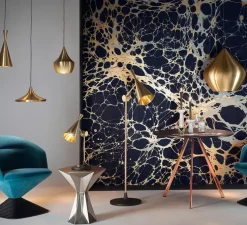 Suspension, Beat Stout, laiton brossé, LED, dim, 3000k, 800 lm, Ø52cm, H50cm - Tom Dixon