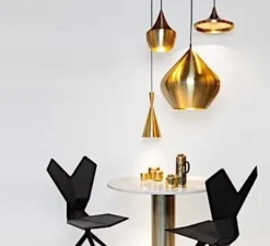 Suspension, Beat Stout, laiton brossé, LED, dim, 3000k, 800 lm, Ø52cm, H50cm - Tom Dixon