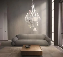 Suspension, Beautiful Mess, blanc mat, Ø70cm, H180cm - Karman