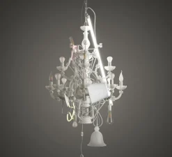 Suspension, Beautiful Mess, blanc mat, Ø70cm, H180cm - Karman