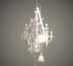 Suspension, Beautiful Mess, blanc mat, Ø70cm, H180cm - Karman