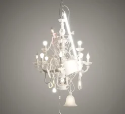 Suspension, Beautiful Mess, blanc mat, Ø70cm, H180cm - Karman