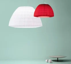 Suspension, Bell 90, rouge, Ø90cm, H56cm - Axolight