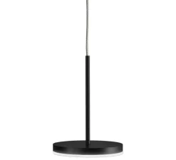 Suspension, Bella direct sans rosace, noir, IP40, LED, 2700K, 467lm, Ø10,1cm, H14cm - PANZERI