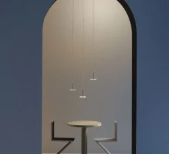 Suspension, Bella direct sans rosace, noir, IP40, LED, 2700K, 467lm, Ø10,1cm, H14cm - PANZERI