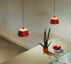 Suspension, Bella, orange vif, Ø27cm, H32cm - Tonone