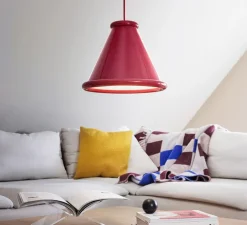 Suspension, Belle, Rouge violet, LED, dim, 2700K, 320 lm, Ø15,3cm, H12,2cm - Belid