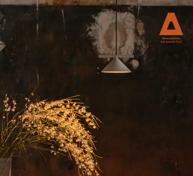 Suspension, Belle single, Gris ciment, LED, 2700K, 975 lm, Ø12,8cm, H7,3cm - Nexia