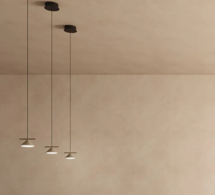 Suspension, Belle single, Gris ciment, LED, 2700K, 975 lm, Ø12,8cm, H7,3cm - Nexia