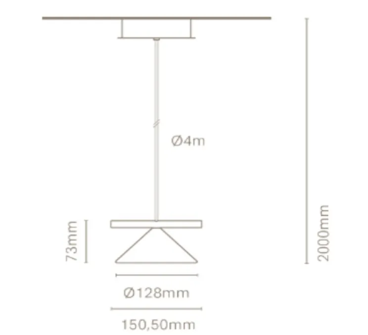 Suspension, Belle single, Gris ciment, LED, 2700K, 975 lm, Ø12,8cm, H7,3cm - Nexia