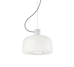 Suspension, Bellhop Glass S1, blanc, Ø33cm, H28,5cm - Flos