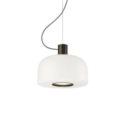 Suspension, Bellhop Glass S1, marron Cioko, Ø33cm, H28,5cm - Flos