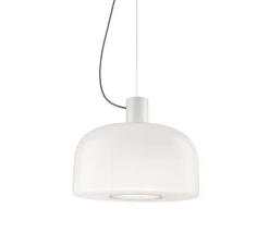 Suspension, Bellhop Glass S2, blanc, Ø45cm, H35,2cm - Flos
