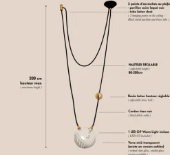 Suspension, Beloio, blanc, Ø14,5cm - Margaux Keller Collections