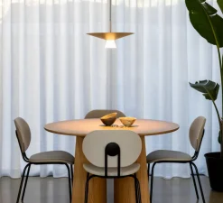 Suspension, Belt, T-4144SLG, champagne, LED, dim, 2700K, 725 lm, Ø45cm, H18,1cm - Estiluz