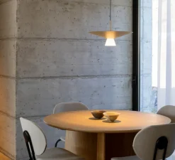 Suspension, Belt, T-4144SLG, champagne, LED, dim, 2700K, 725 lm, Ø45cm, H18,1cm - Estiluz