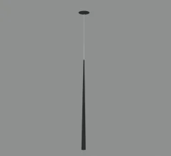 Suspension, Bendis encastré, noir, LED, 3000K, 600 lm, Ø3,2cm, H70cm - ACB