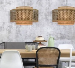 Suspension, Bhutan 5030, naturel, Ø50cm, H30cm - Good&Mojo