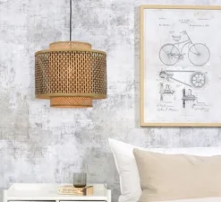 Suspension, Bhutan 4034, naturel, Ø40cm, H34cm - Good&Mojo