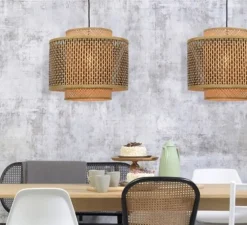 Suspension, Bhutan 4034, naturel, Ø40cm, H34cm - Good&Mojo