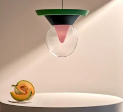 Suspension, Bia, vert clair, vert foncé, rose, Ø58cm, H49cm - Sphaer