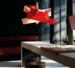 Suspension, Big Bang, rouge, L96cm, H66cm - Foscarini