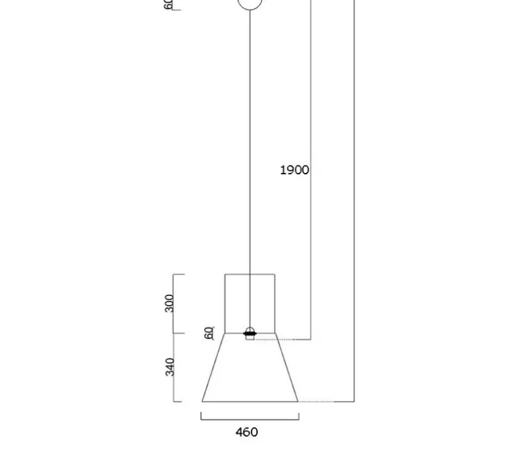 Suspension, bigandy, blanc & rouge, H60cm - Fraumaier