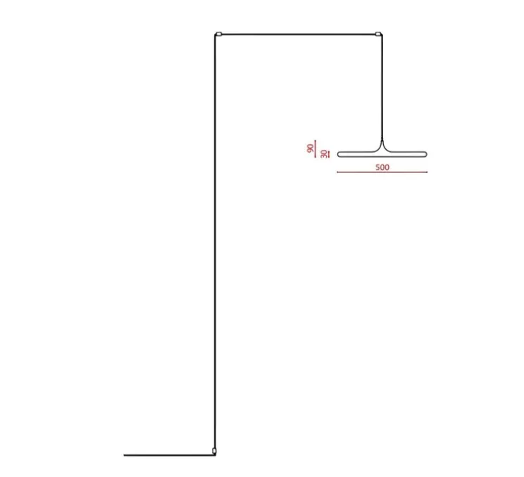 Suspension, Bilancella 512.22, noir, IP40, LED, 2700K, 3000 lm, Ø50cm, H3cm - Tooy