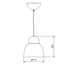 Suspension, Bird, sable, Ø17,3cm, H20cm - Belid