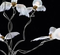 Suspension, Birdie LED, blanc, transparent, Ø70cm, H100cm - Ingo Maurer