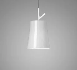 Suspension, Birdie Piccola, blanc, Ø17cm, H30cm - Foscarini