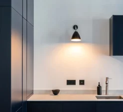 Suspension, BL9 S, noir, chrome, Ø16cm, H14cm - Gubi