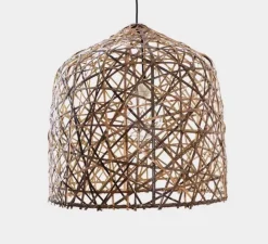 Suspension, Black bird's nest medium, naturel, Ø57cm, H58cm - Ay illuminate