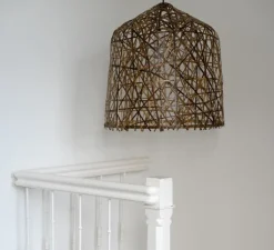Suspension, Black bird's nest small, naturel, Ø39cm, H47cm - Ay illuminate