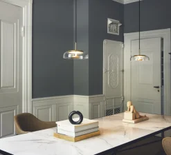 Suspension, Blossi 1, or, transparent, 2418K, 162lm, Ø23cm, H15cm - Nuura