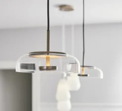 Suspension, Blossi 1, or, transparent, 2418K, 162lm, Ø23cm, H15cm - Nuura