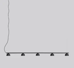 Suspension, Blush Rail 5, noir mat, LED, dim, 2700K, 3300 lm, L150cm, H7,5cm - Northern