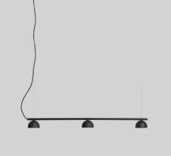 Suspension, Blush Rail 3, noir mat, LED, dim, 3000k, 3300lm, L90cm, H7,5cm - Northern