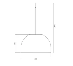 Suspension, Bob, blanc, LED, 3000K, 838 lm, Ø26cm, H15,5cm - Zero