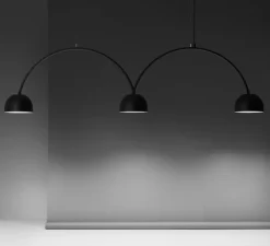 Suspension, Bob Bow, noir, LED, 3000K, 2514 lm, L233,7cm, H58,5cm - Zero