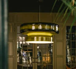 Suspension, Bohemia 84, vert, LED, 2700k, 1619lm, dim triac, Ø84cm, H41,5cm - Marset