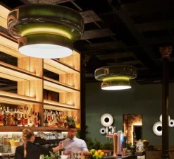 Suspension, Bohemia 84, vert, LED, 2700k, 1619lm, dim triac, Ø84cm, H41,5cm - Marset