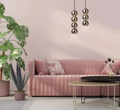 Suspension, Bola Bola LED, Brass, 4boules, laiton, LED, dim, 3000K, 444 lm, Ø9cm, H36cm - Loftlight