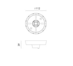 Suspension, Bolt upperfit, noir fumé, Ø22cm, H76,2cm - Tonone