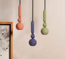 Suspension, Bosca, bleu indigo, LED, dim, 3000K, 600 lm, Ø9cm, H29cm - Loftlight